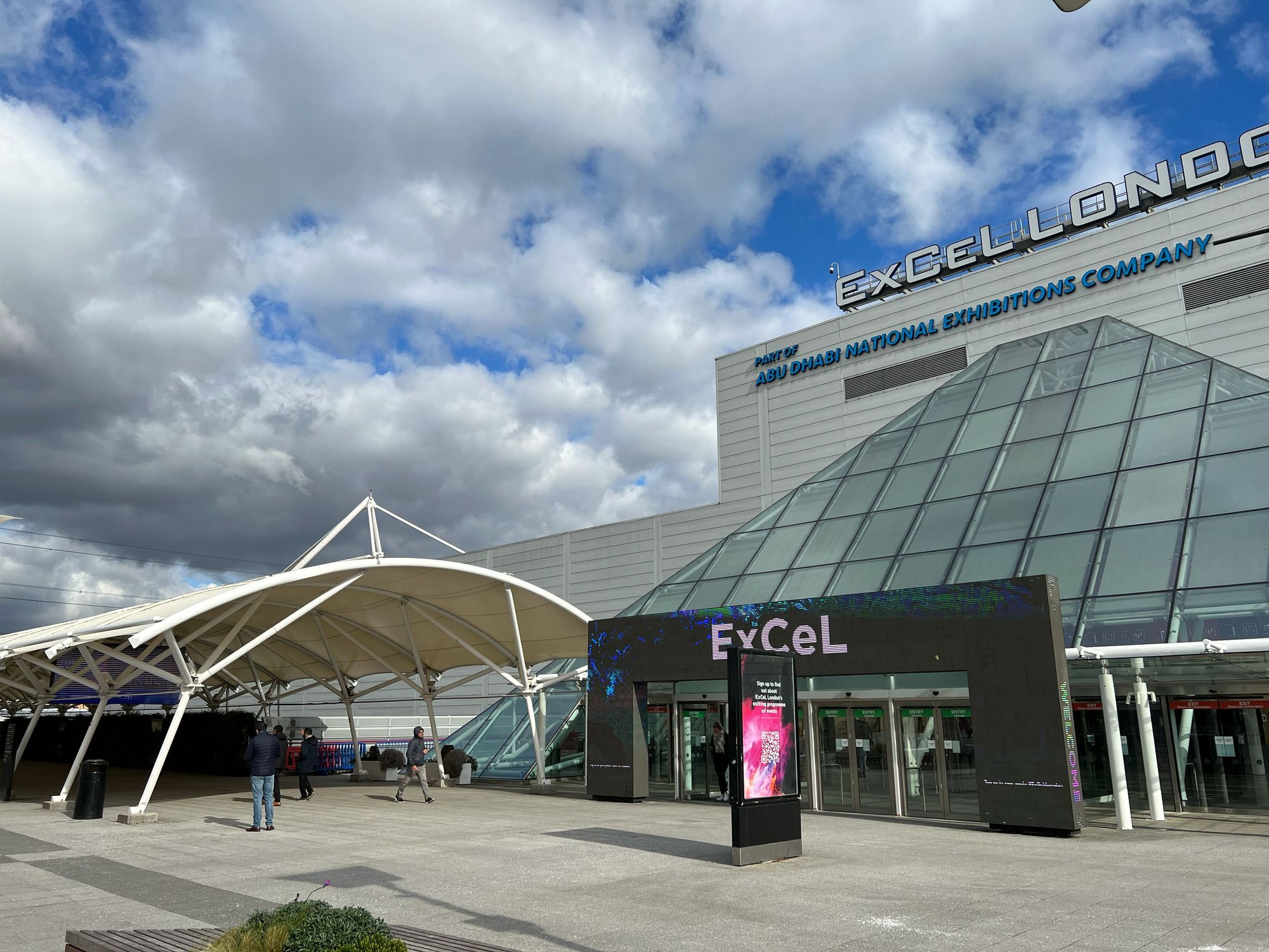 The exterior of ExCeL London