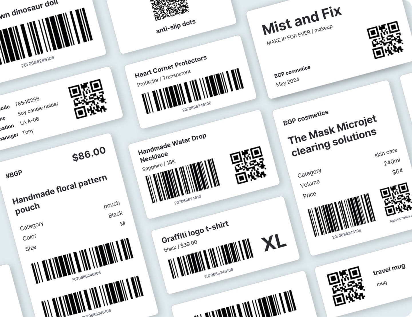 BoxHero Custom Barcode Labels Printed