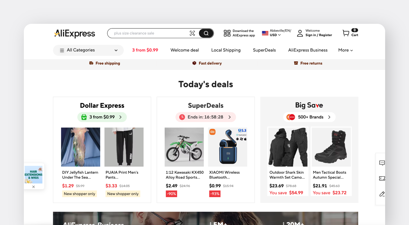 AliExpress offers millions of products for dropshipping worldwide, with shipping times ranging from 7 to 45 days based on your chosen delivery option.