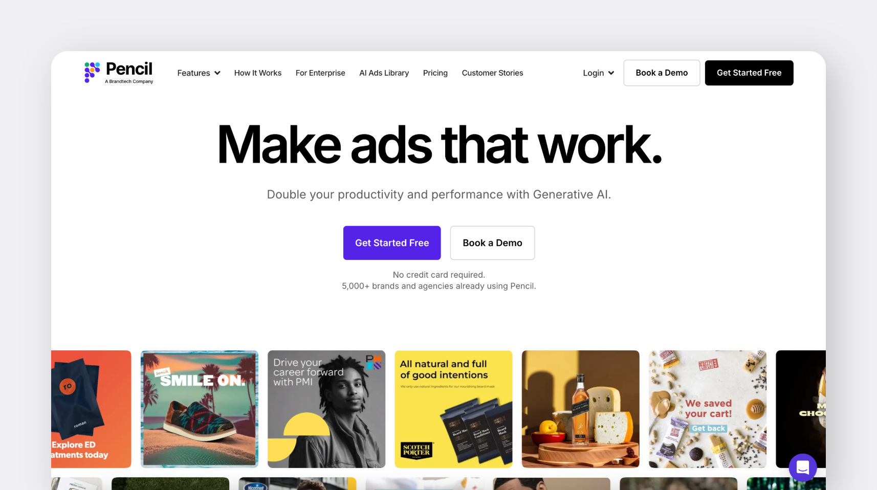 Pencil is a generative AI platform for ad creation—brainstorm ideas, generate visual ads, and get performance insights to optimize your campaigns.