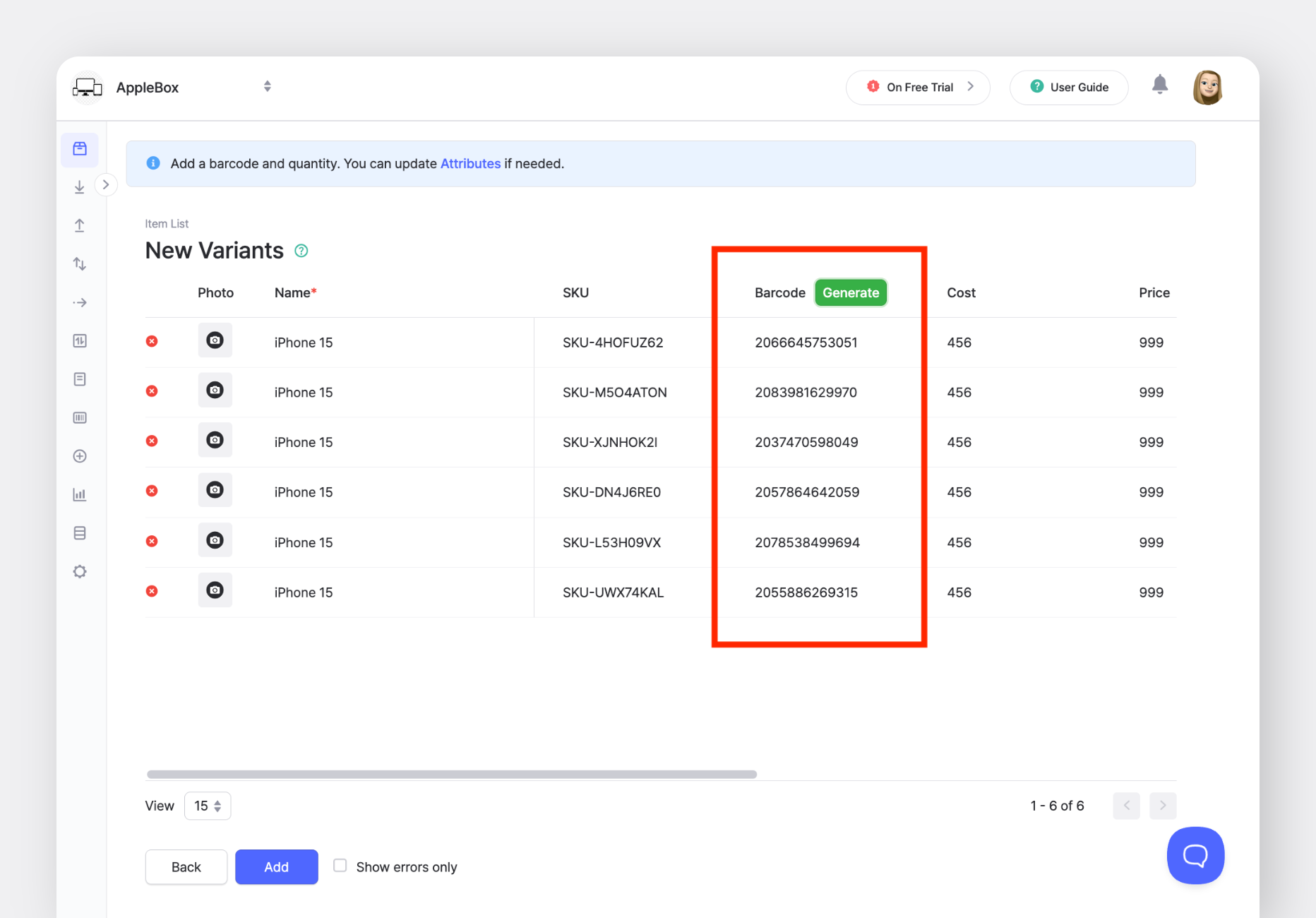 A Simple Way to Organize Inventory Options with BoxHero’s Item Variants