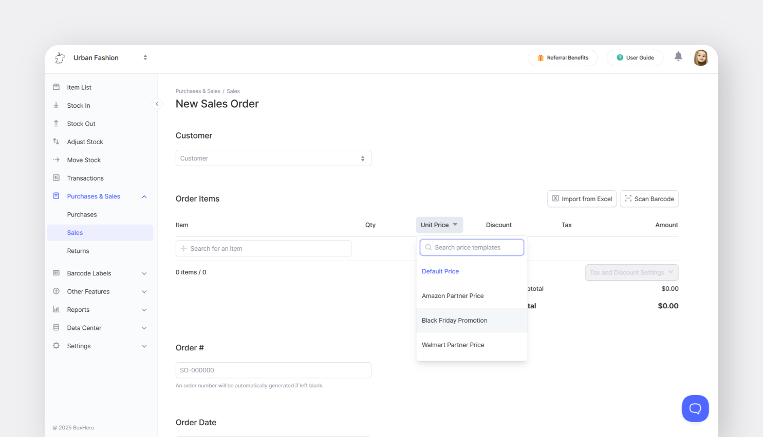 New: Saved Pricing for Orders