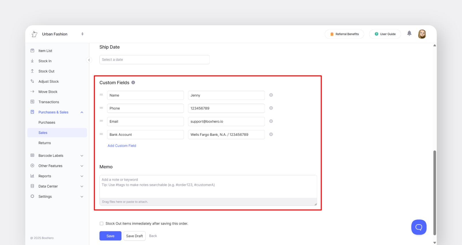 Add Custom Fields Directly to Your Orders