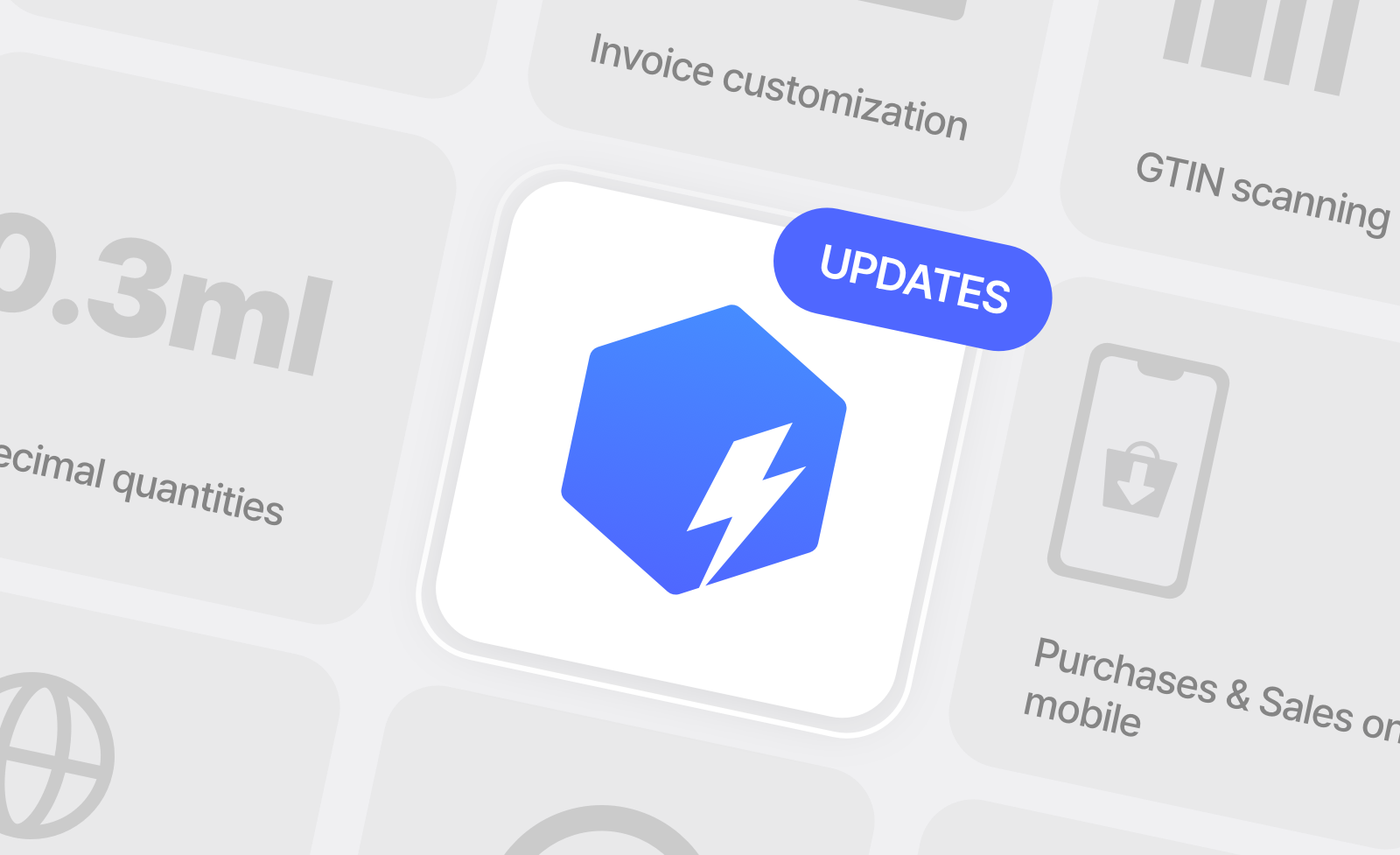 BoxHero New Product Updates Graphic Image with Logo