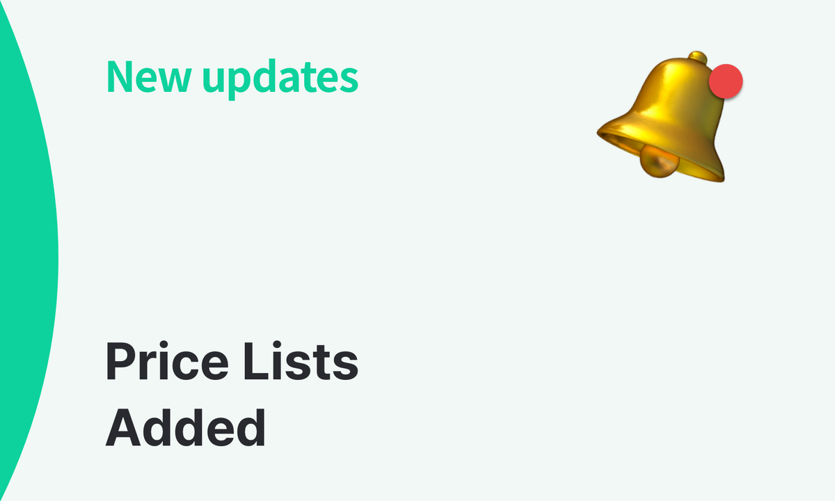 New: Saved Pricing for Orders